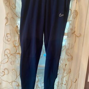 Nike Men’s Nike Size S Thermo Dark Blue Track pants with Swoosh